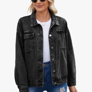 Women's Black Denim Jacket Sz small